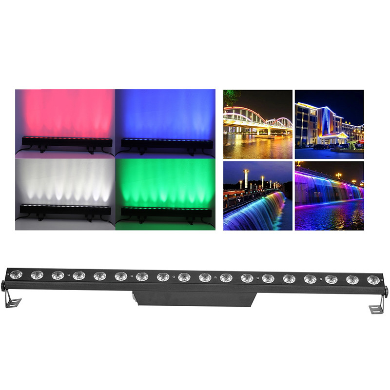 18x4 Watt RGBW 4in1 Rgbw LED Lumières de scène de la ville Couleur LED IP65 usine