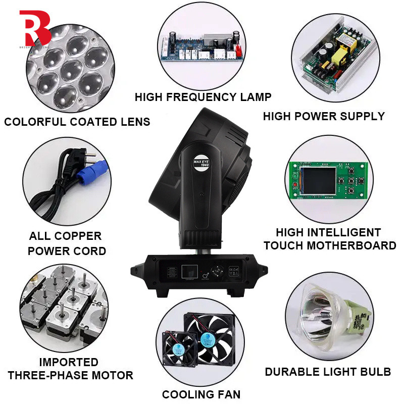 RGBW 4 en 1 LED tête de scène en mouvement 19*40W