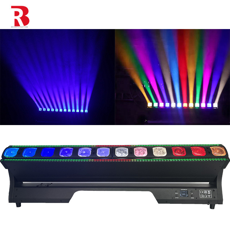 12pcs 40W deux supports suspendus barre laser RGB tête mobile pour l'atmosphère de l'événement
