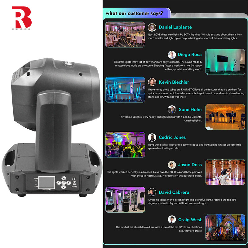 DMX512 Tête mobile 100W LED Spot Beam Stage Light Pour le théâtre et le studio