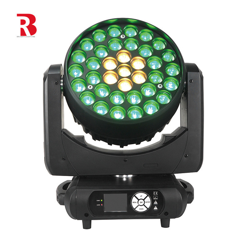 600W DMX512 RGBW 4in1 étape LED Zoom de lavage en mouvement lumière de tête pour le mariage de spectacle