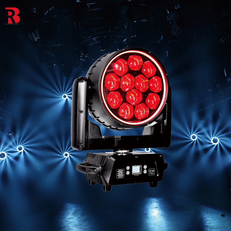 12*40W LED RGBW 4in1 LED Lumière de scène de tête mobile pour le spectacle de fête de mariage