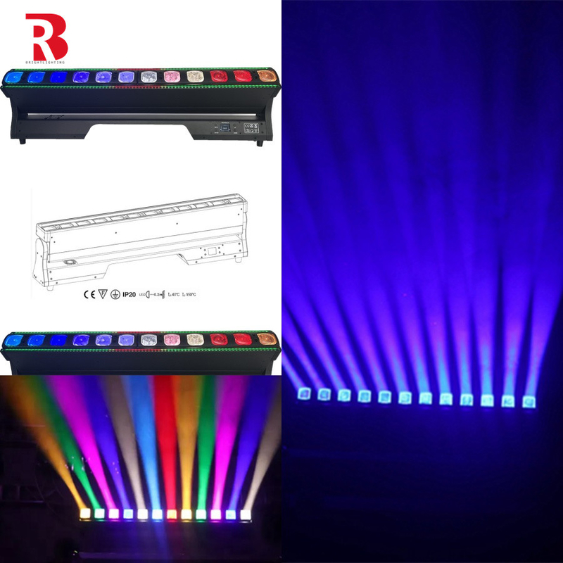 12*40W RGBW 4in1 Focus Beam Zoom Wash Dmx Led Moving Head Light Pour le spectacle de DJ Disco Bar Stage