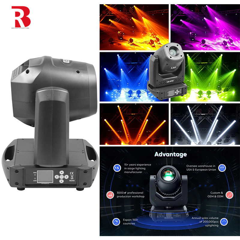 DMX 150W Beam Spot Wash Lumière de scène à tête mobile avec 14 canaux