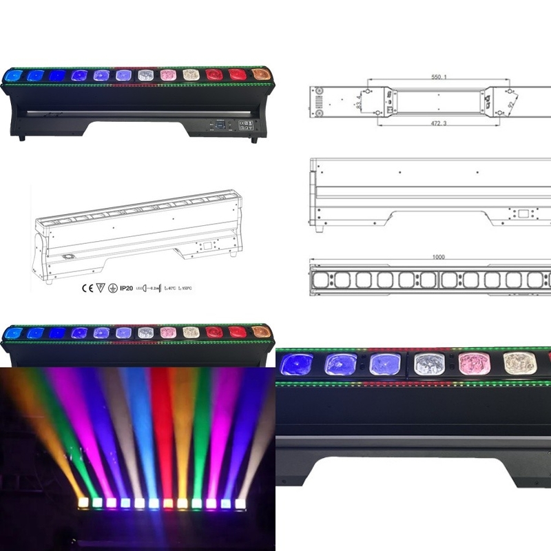 Fabricants de luminaires de scène à tête mobile à faisceau LED 4 en 1