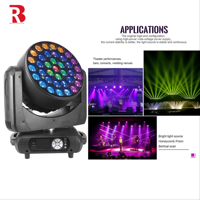 4in1 600W DMX512 RGBW LED Laveuse de scène en mouvement