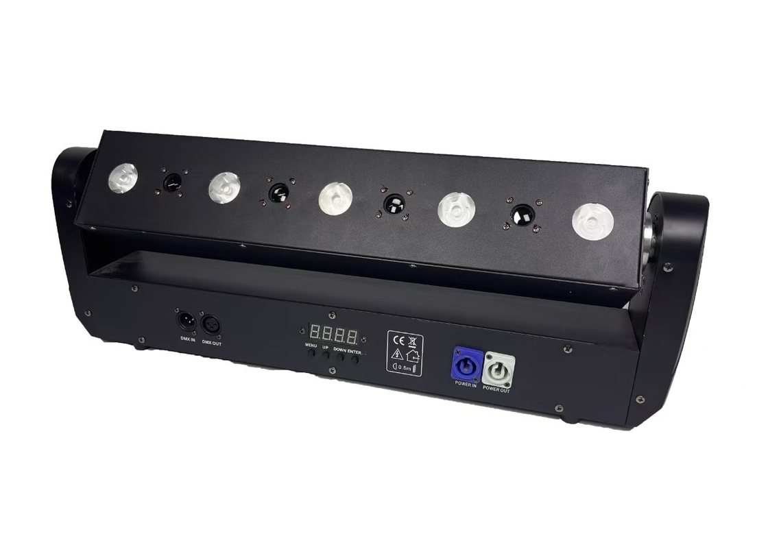 Projecteur asservi à double face 5+4 faisceaux laser et stroboscope, 19 canaux de contrôle DMX