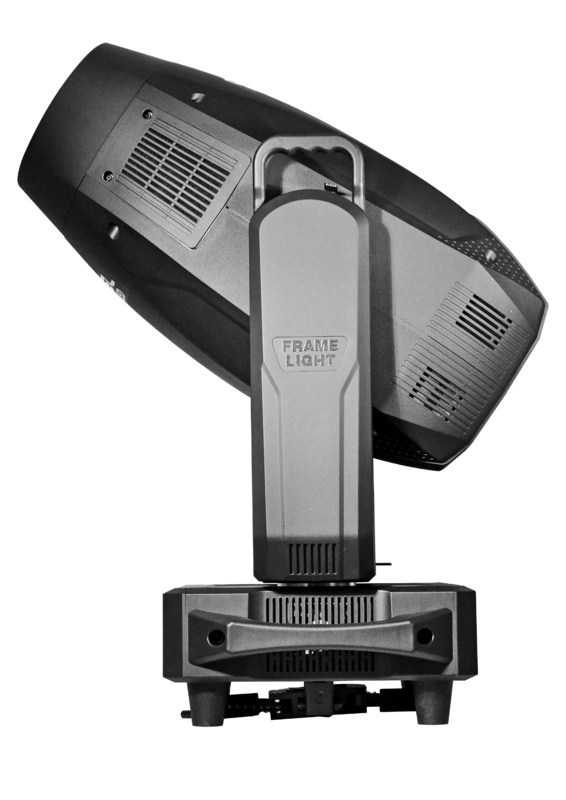 Mini projecteur asservi BSWF Profile 1000W avec plaque de motif Pan 540° et IP20