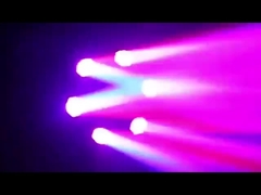 3 en 1 Laser Beeye Beam Head Moving Light 6 CREE 10W Lampe à perles RGBW