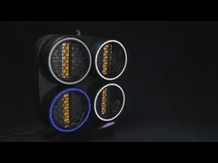 Les fabricants de lampes à tête en mouvement Retro 4 yeux Blinder RGB LED