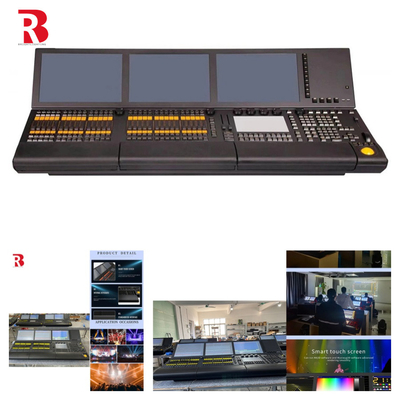 Pro Stage RDM DMX512 Console en mouvement de la tête lumière contrôleur système Linux Trois écran
