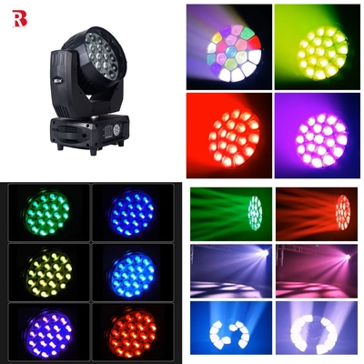 LED tête mobile 19 * 15 4in1 Beeye Stage DMX512 Laver Zoom lumière pour le club de fête