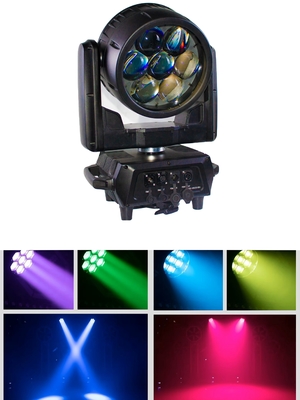 DMX512 Mini 7 * 40w Led Laver Zoom lumière Beeye Scene DJ lumière pour le club de discothèque