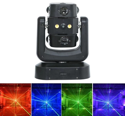 Projecteur asservi de qualité professionnelle avec laser rouge et vert pour karaoké